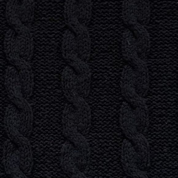 INC Intl Black Short Sleeve Chunky Cable Knit Turtleneck Sweater Dress Size SP - Picture 5 of 9